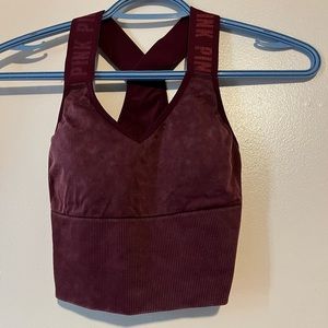 PINK SPORT VICTORIAS SECRET LIGHTLY LINED BRASSIERE